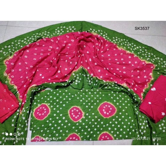 Multi Color Cunri Batik Salwar Kameez