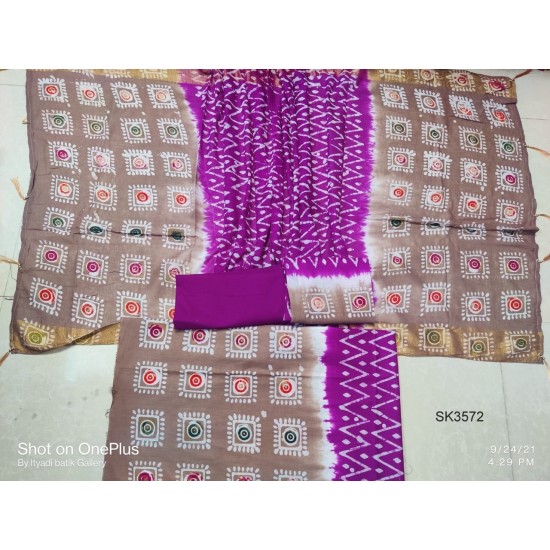 Multi Color Mom Batik Salwar Kameez