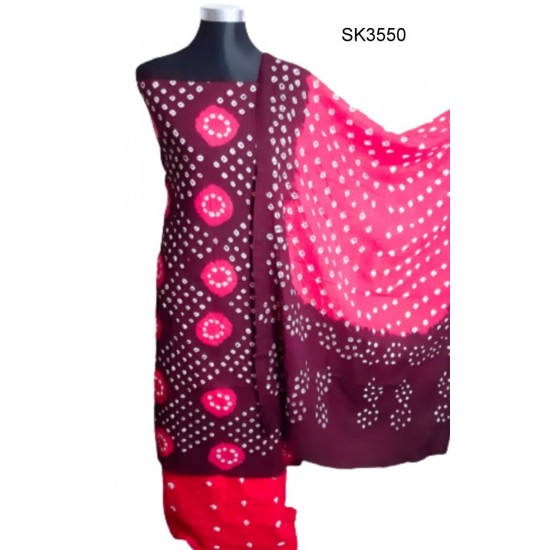 Multi Color Cunri Batik Salwar Kameez