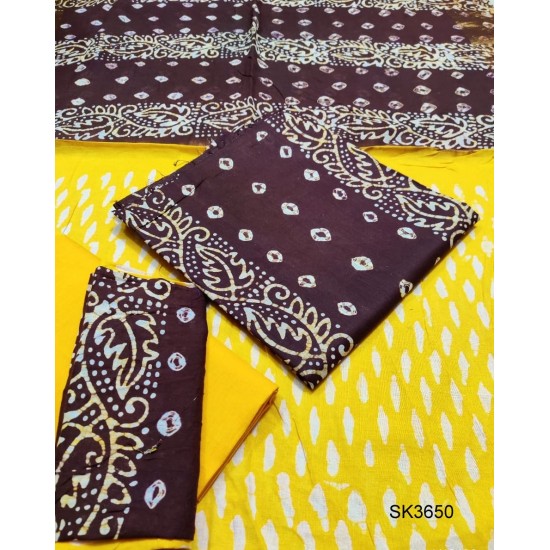 Unstitched Tie Die Batik Salwar Kameez