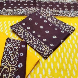 Unstitched Tie Die Batik Salwar Kameez