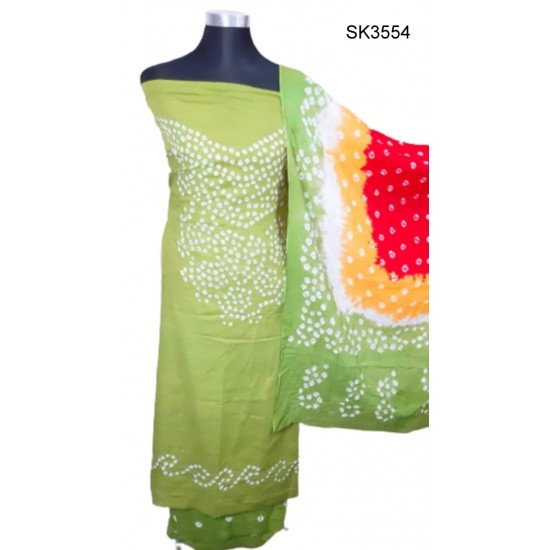 Multi Color Cunri Batik Salwar Kameez