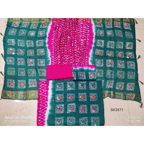 Multi Color Mom Batik Salwar Kameez