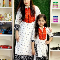Mom and Baby Matching 21st February Kurti Collection