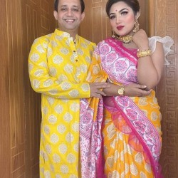 Falgun Special Couple Sarree and Punjabi