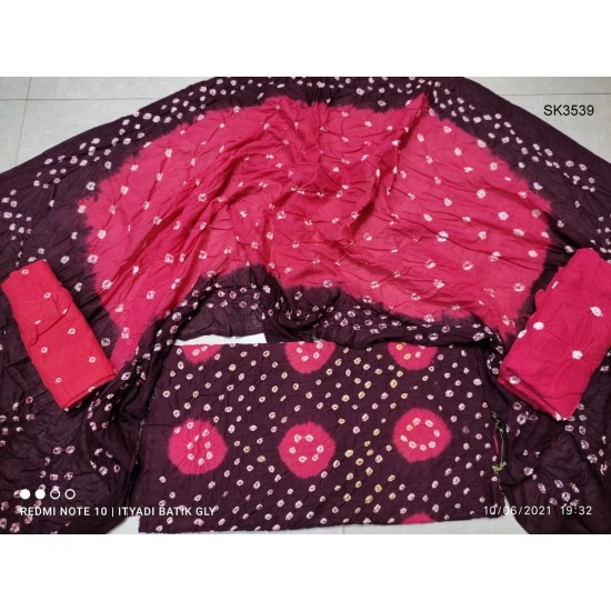Multi Color Cunri Batik Salwar Kameez