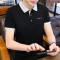 Fashionable Solid Half Sleeve polo Shirt