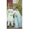 Couple Block Print Cota Saree and Slab Cotton Punjabi