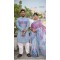 Couple Block Print Cota Saree and Slab Cotton Punjabi