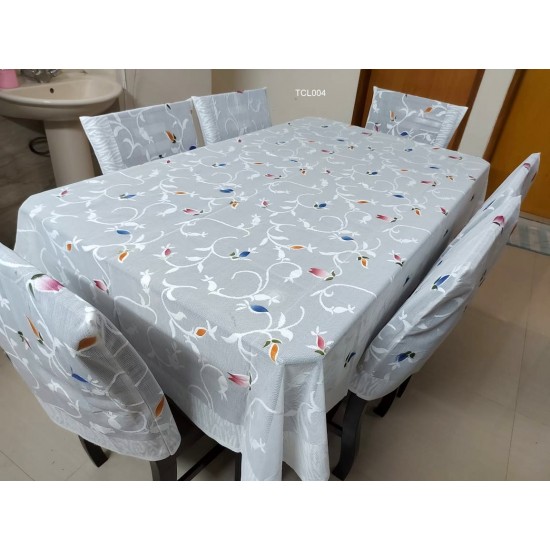 Net table cloth with 6 chair cover