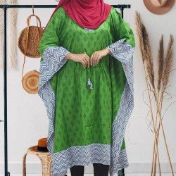 Fashionable Screen Print Kaftan