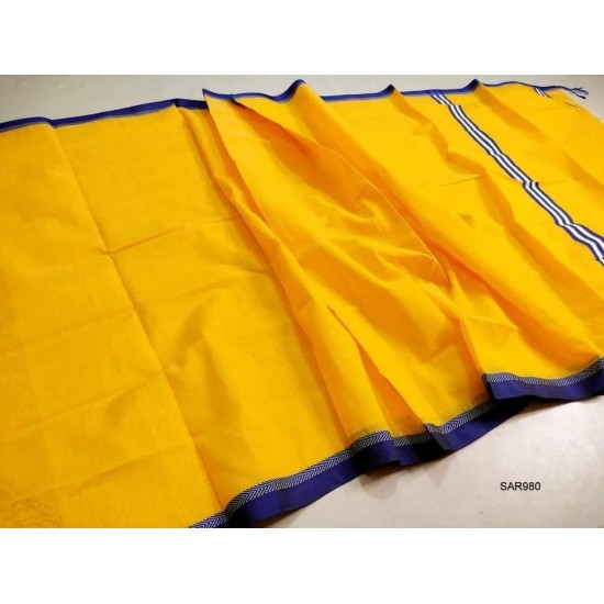 Colorful Half Silk Saree With Blouse pices