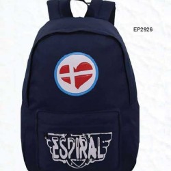 Espiral Heart Series Nylon Fabric Super Light Weight Traveling School College Backpack