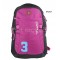 Espiral 202402 3Series Nylon Fabric Super Light Weight Traveling School College Backpack (Black & Purple)