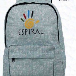 Espiral Marami Print Nylon Fabric Super Light Weight Traveling School College Backpack