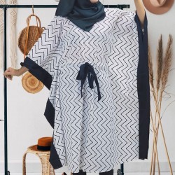 Fashionable Screen Print Kaftan