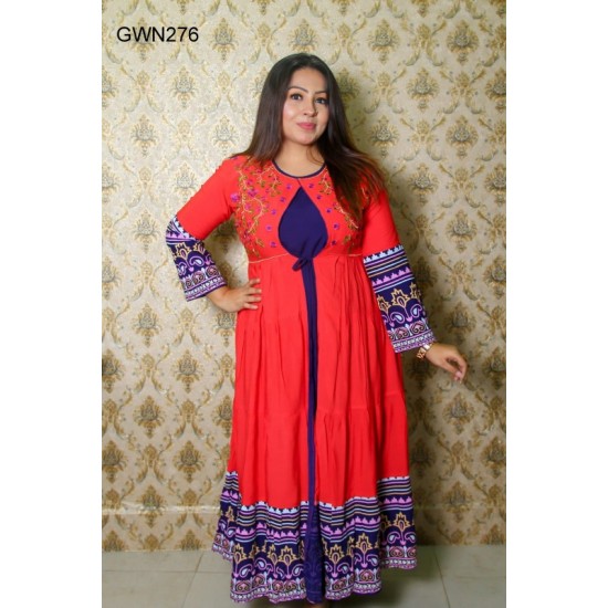 Stylish Lilen Gown For Women