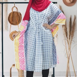 Fashionable Screen Print Kaftan