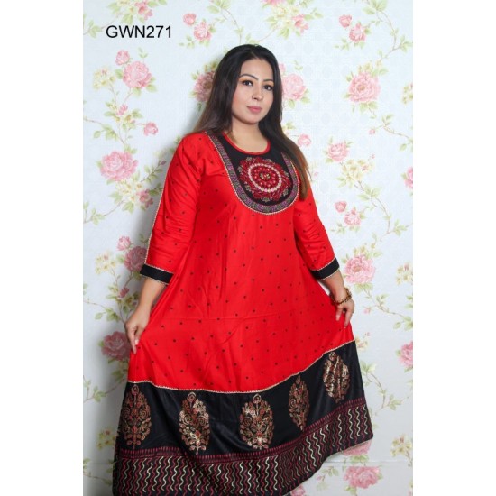 Stylish Lilen Gown For Women