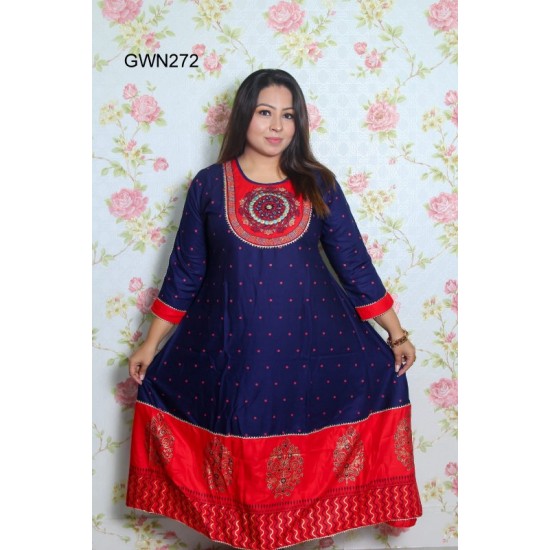 Stylish Lilen Gown For Women