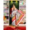 Falgun Special Screen Print Half Silk Saree
