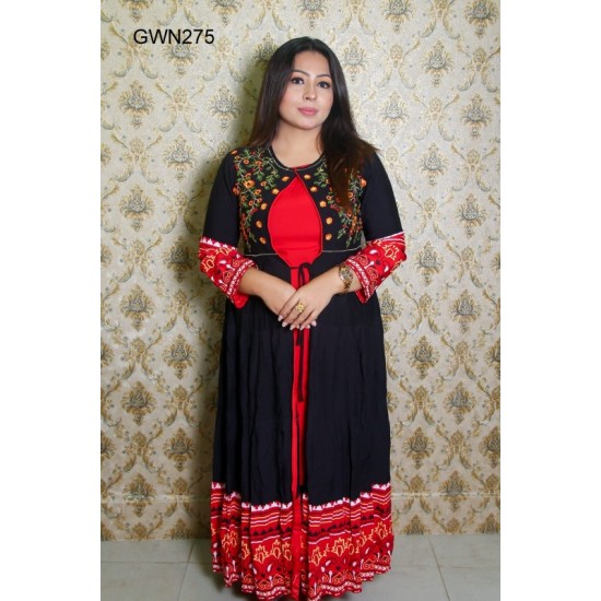 Stylish Lilen Gown For Women
