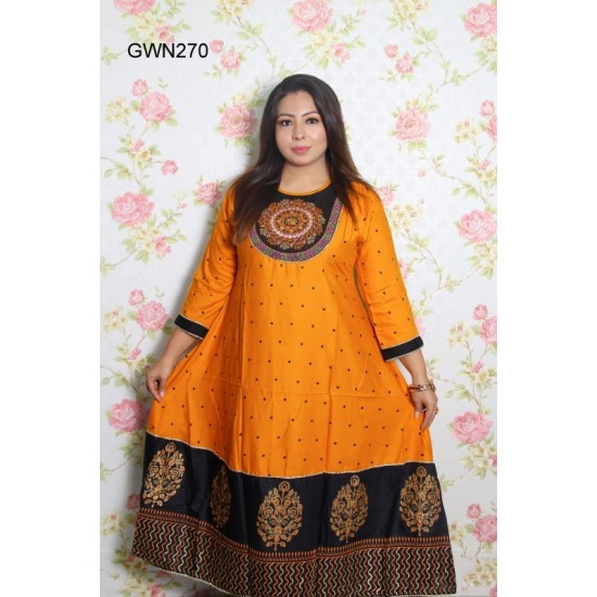 Stylish Lilen Gown For Women