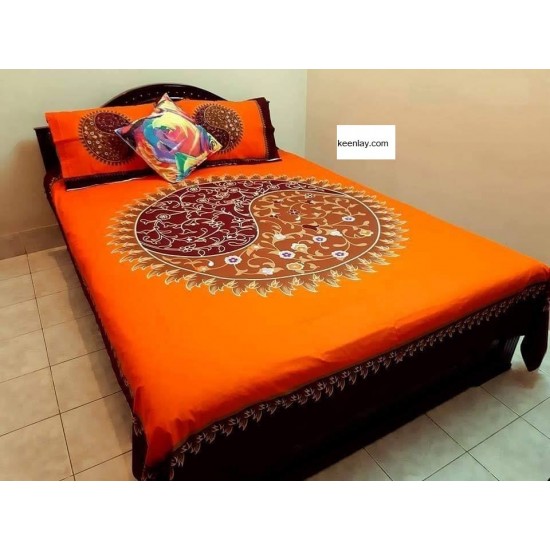 cotton PANEL bed sheet