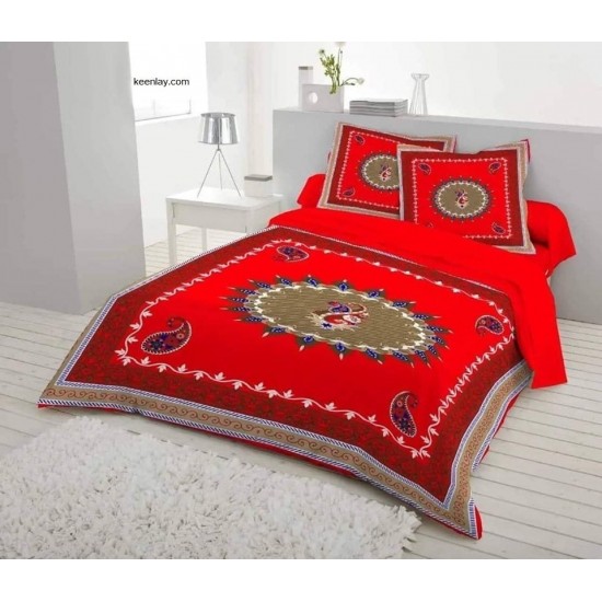 cotton PANEL bed sheet