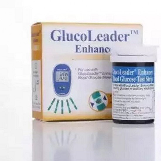GlucoLeader Enhance (Blue) Blood Glucose Test Strip
