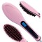 Electric Fast Hair Straightener Comb LCD Iron Brush Auto Hair Massager Tool 