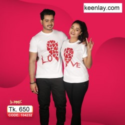 Valentines couple T-shirt[2pc]