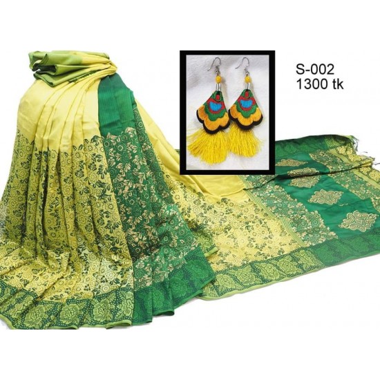 Half silk saree