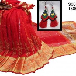 Half silk saree