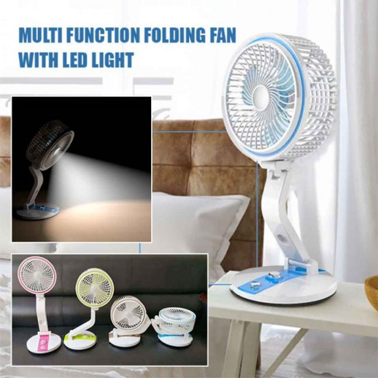 Folding Fan & Light Multifunction USB Charging