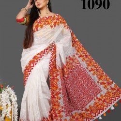 pure mulin silk saree
