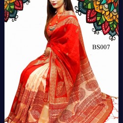 Half silk saree