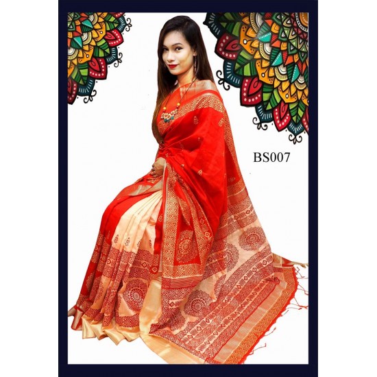 Half silk saree
