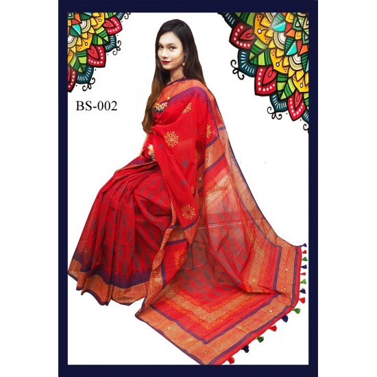 Half silk saree