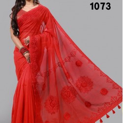 pure mulin silk saree 