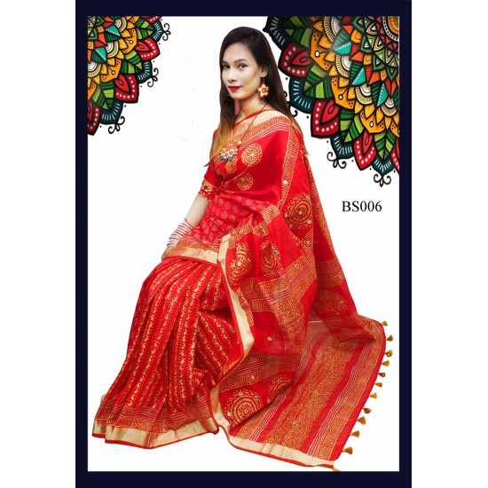 Half silk saree
