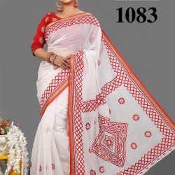 pure mulin silk saree