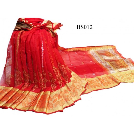 Half silk saree