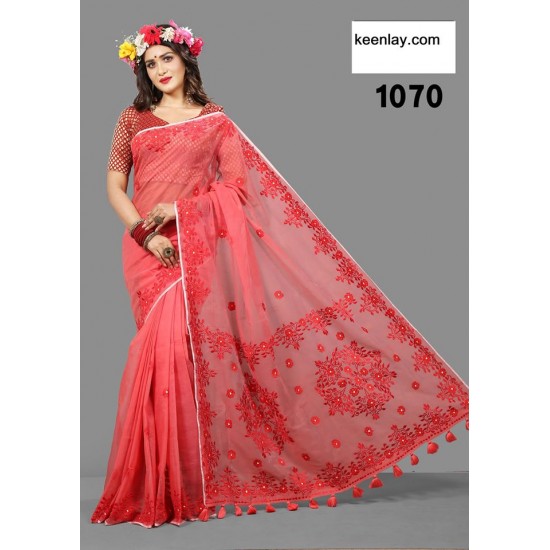 pure mulin silk saree