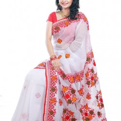 pure muslin silk saree