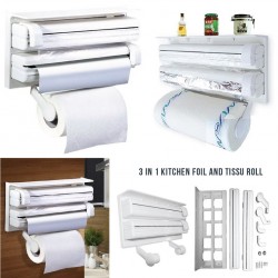 Name: 3 in 1 kitchen foil and tissue roll dispenser