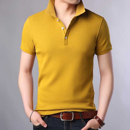 Half sleeve polo shirt for man's