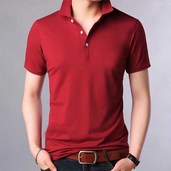 Half sleeve polo shirt for man's