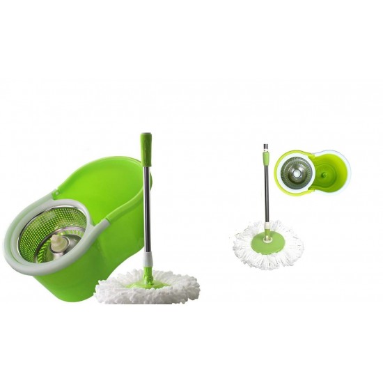 Magic Mop Stainless Steel Rotating Spin 36Degrees Floor Cleaner