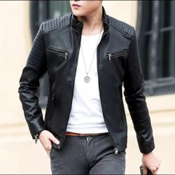 Artificial Soft Leather Jacket For Men JKT143